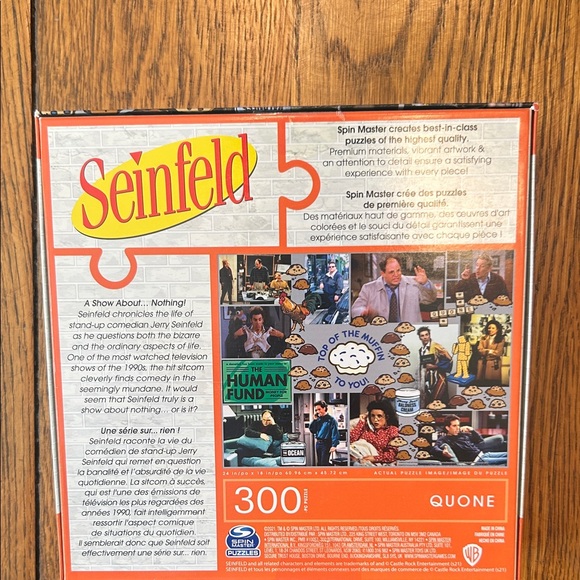Seinfeld “Top Of The Muffin To You!” 300pc Puzzle - Picture 2 of 3